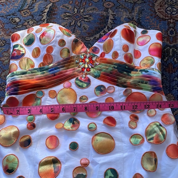 Blush Prom By Alexia Mermaid Princess Polka Dot Multicolour Dress - Picture 9 of 12